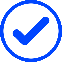 blue tick icon